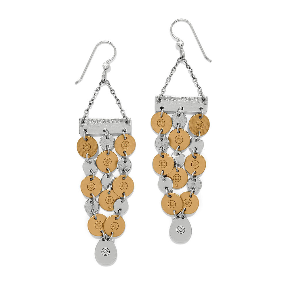 Brighton - Palm Canyon Two Tone Drop French Wire Earrings