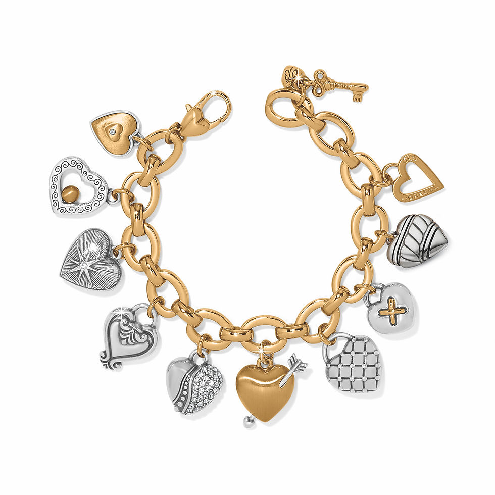 Brighton - One Heart Large Charm Bracelet