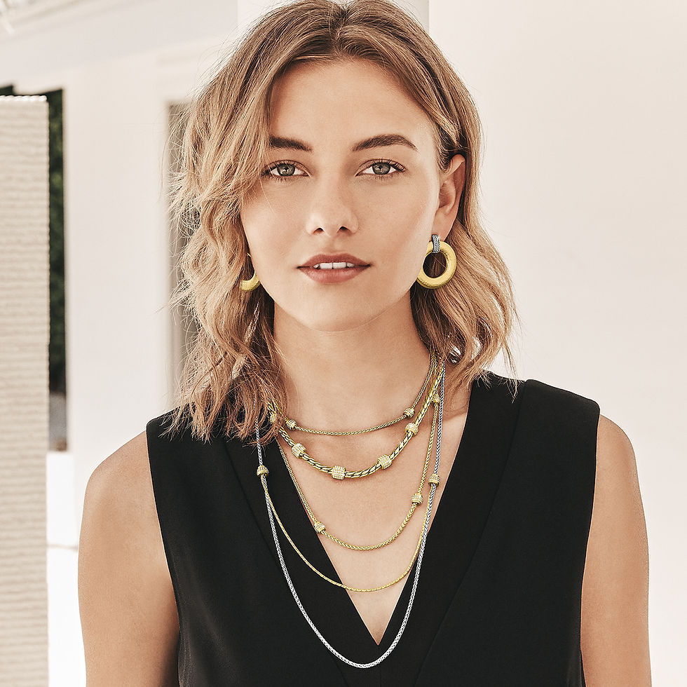 Thumbnail: Brighton - Meridian Geo Post Drop Earrings