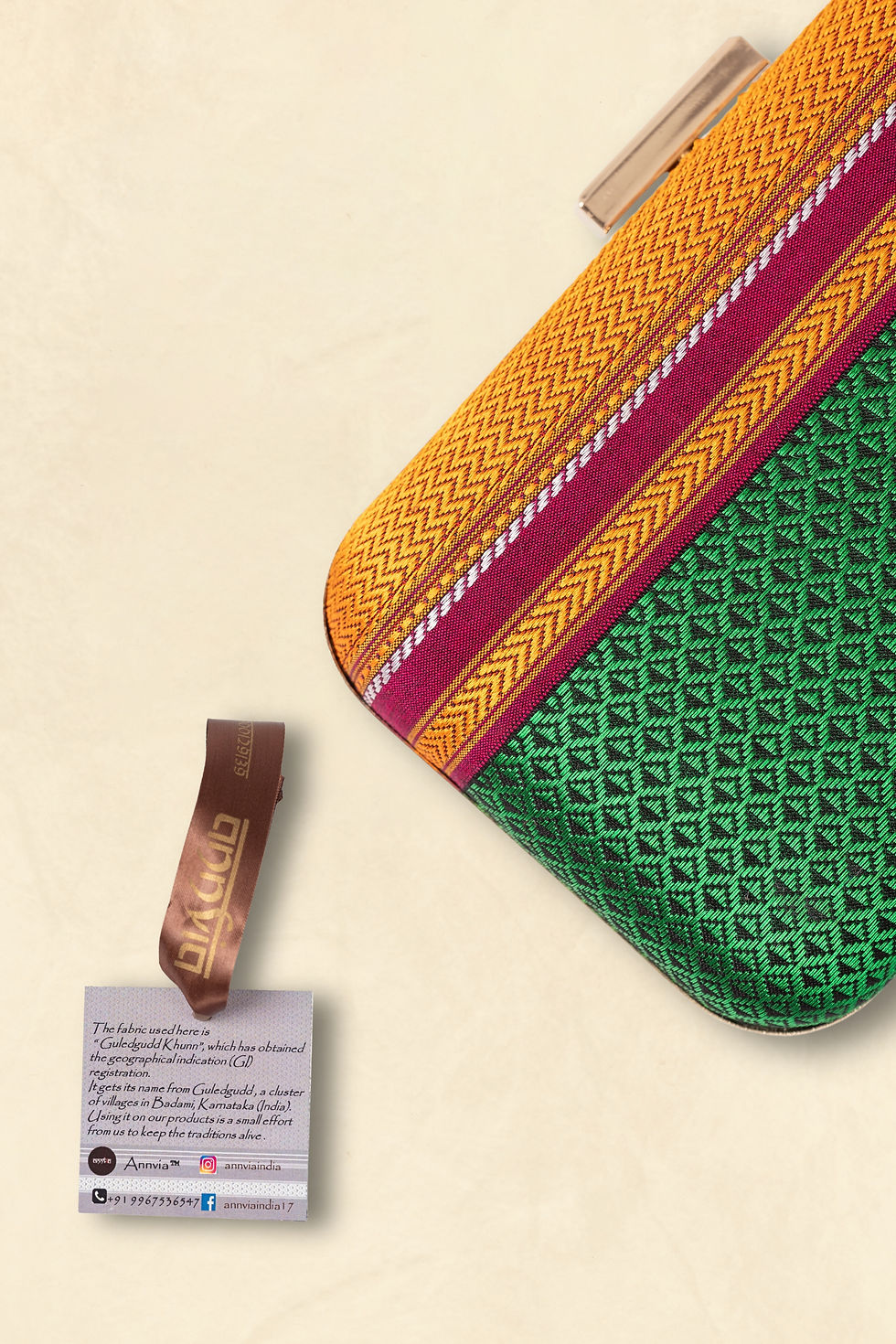 Thumbnail: Metal Box Clutch - Rectangle (Green)