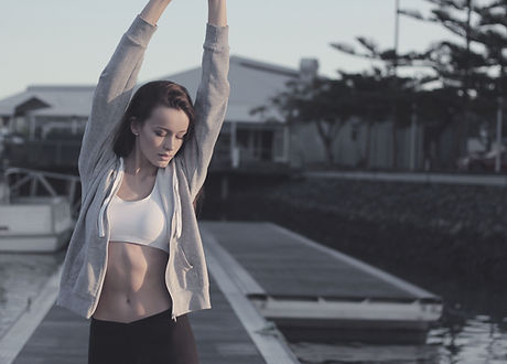 Woman Stretching