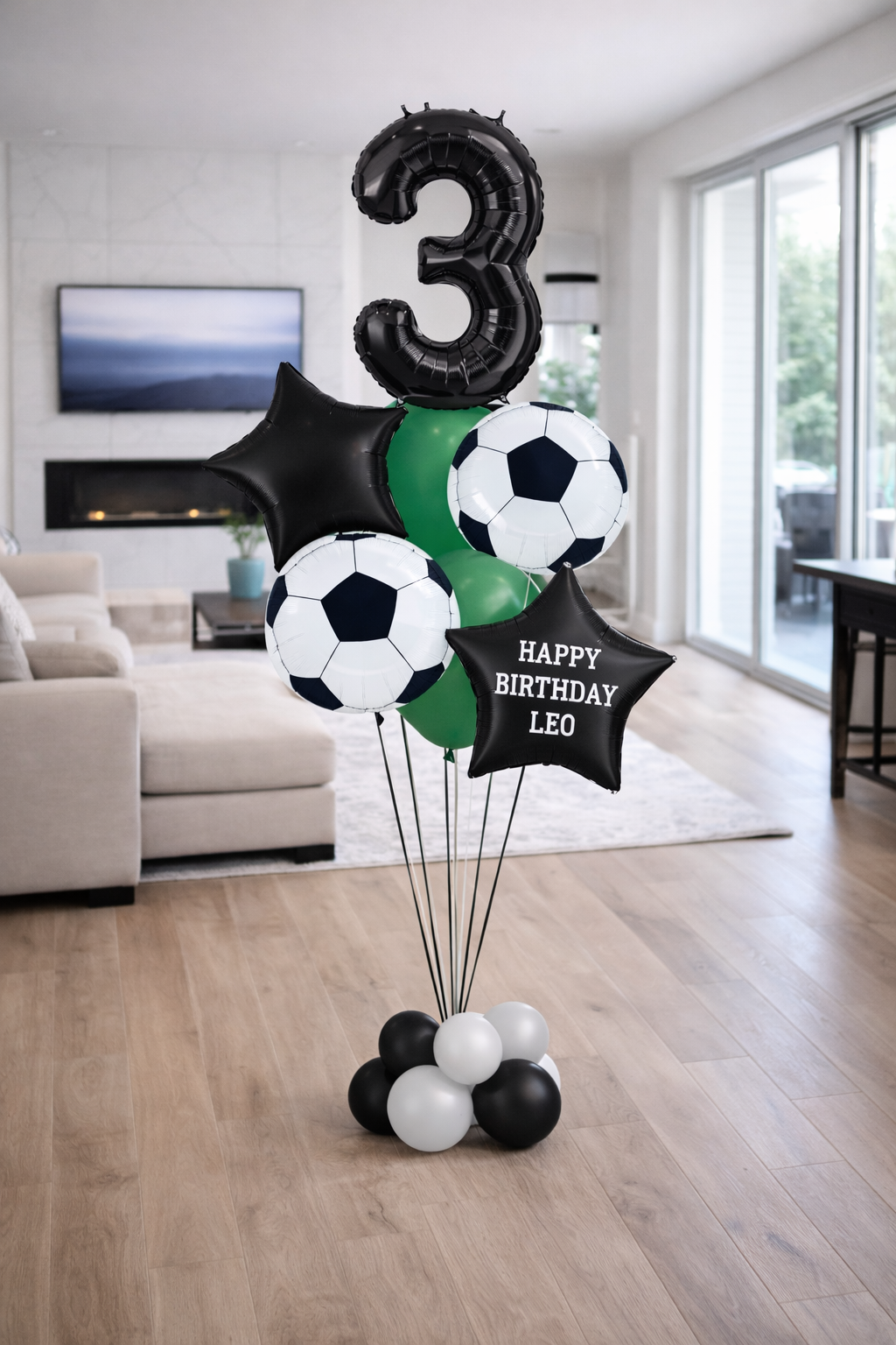Soccer Birthday Balloon Bouquet
