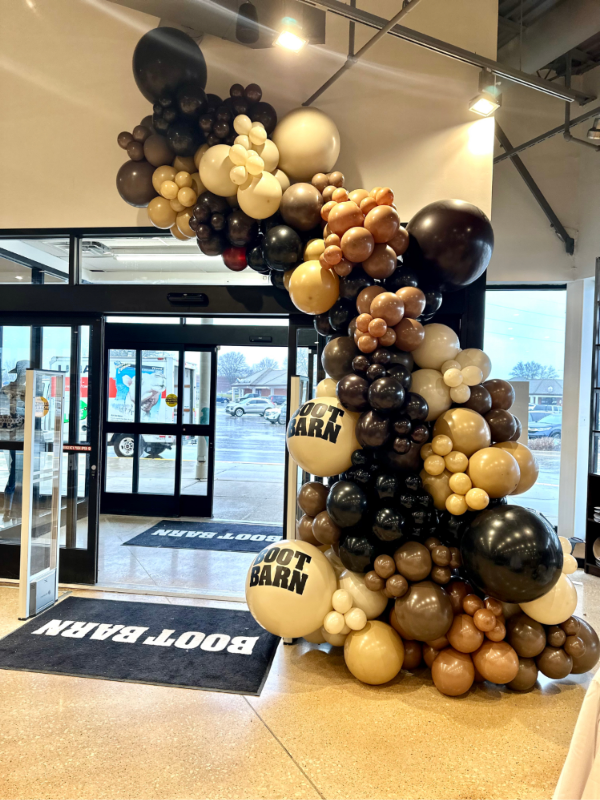 Corporate grand opening balloon decor