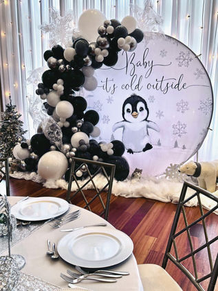Winter Wonderland Baby Shower in Wheaton, IL – “Baby It’s Cold Outside” Theme