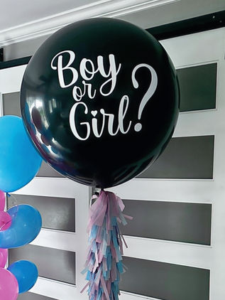 Gender reveal balloon
