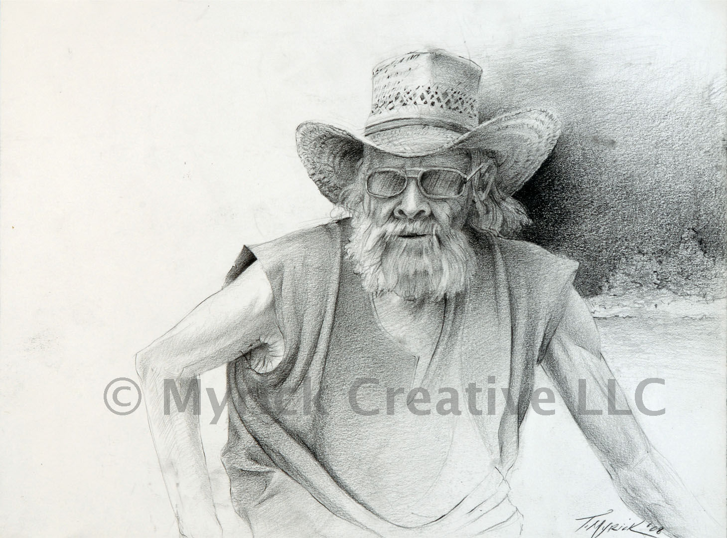 Mellow Del Graphite Drawing