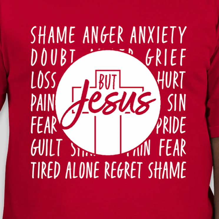 Thumbnail: But Jesus Crewneck Sweatshirt