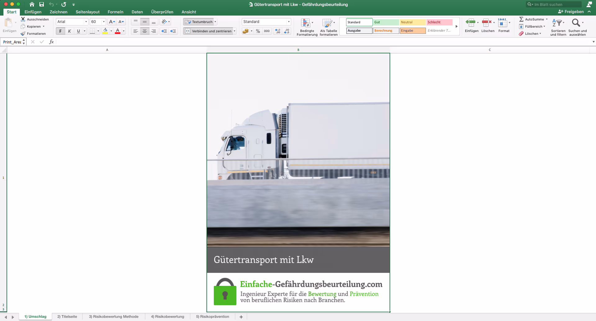 Gefährdungsbeurteilung - Gütertransport mit Lkw