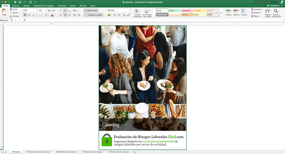 Evaluación de riesgos laborales Catering - Ilustración