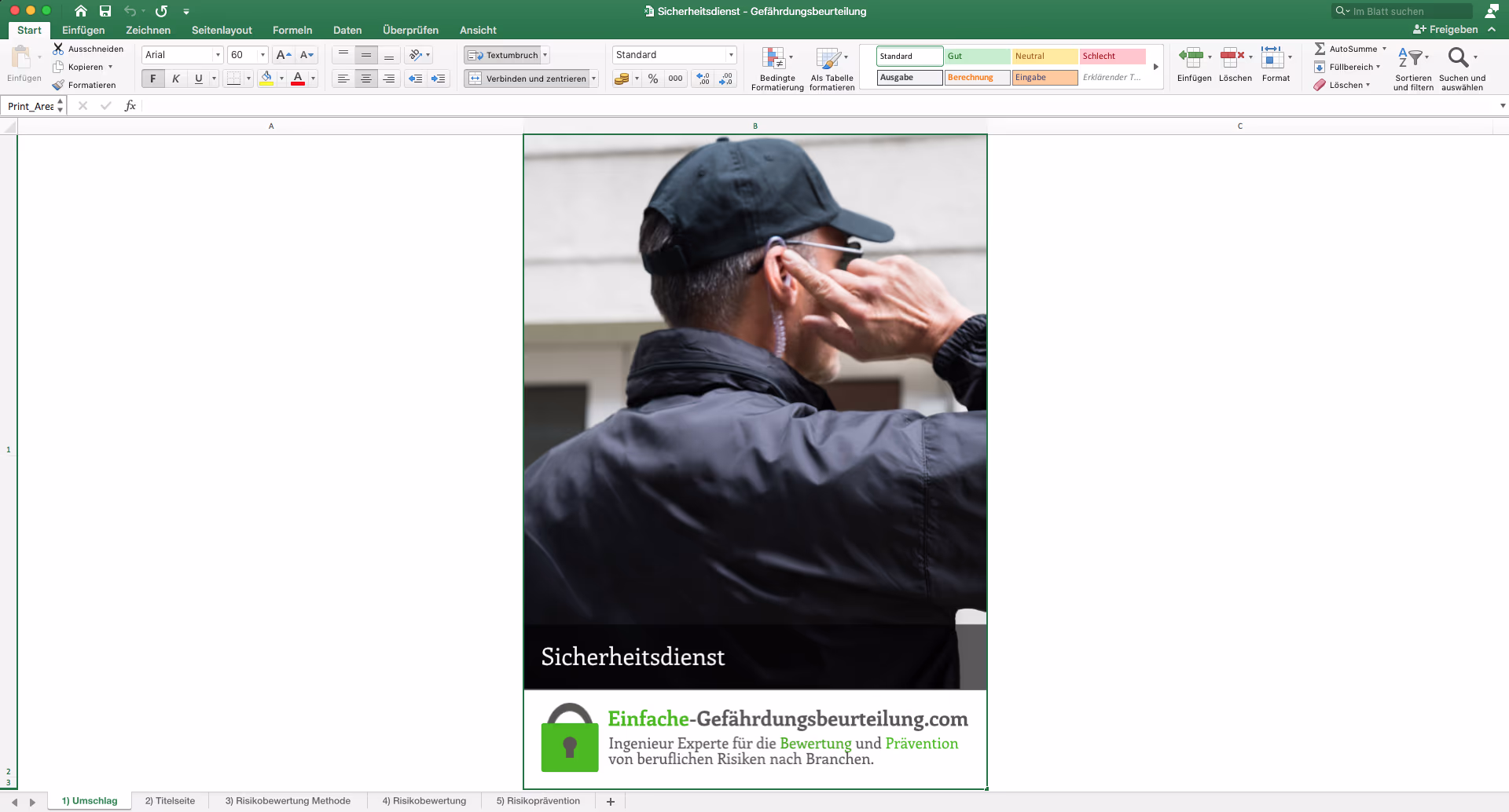 Gefährdungsbeurteilung - Sicherheitsdienst