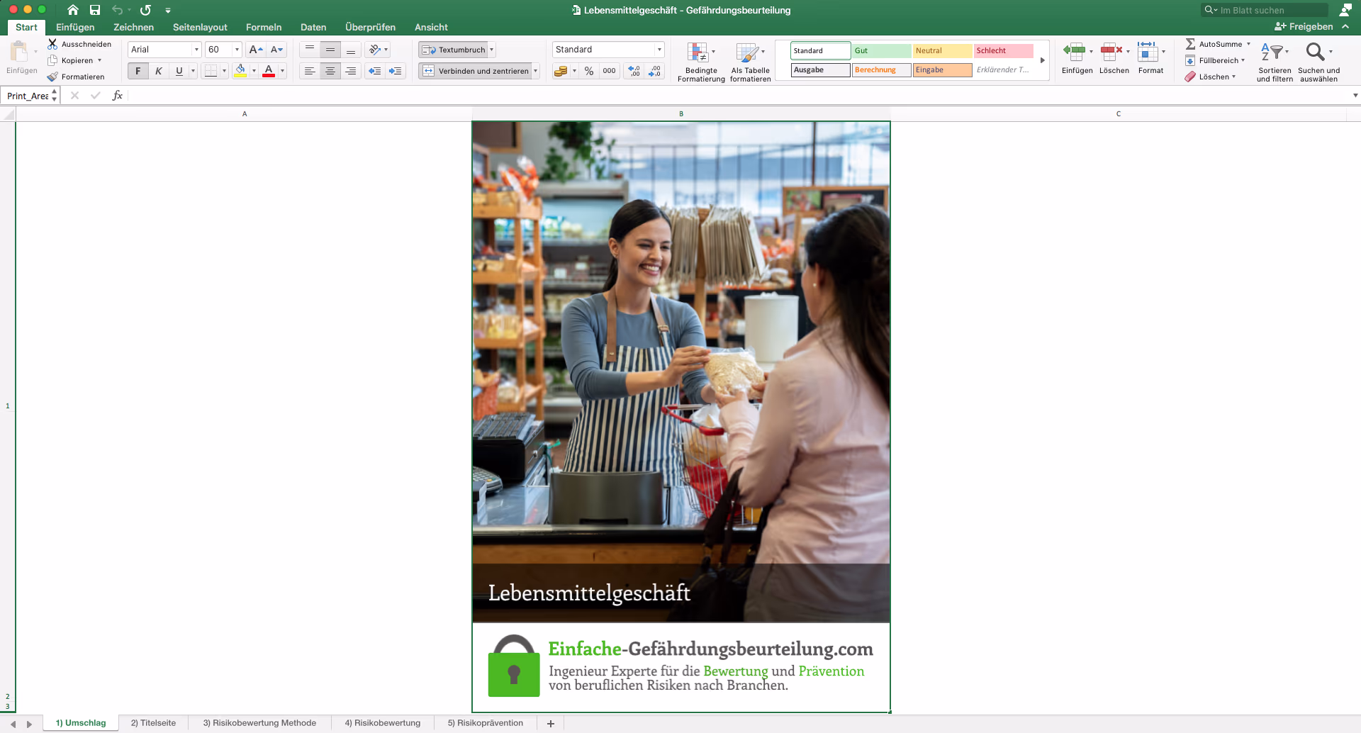 Gefährdungsbeurteilung - Lebensmittelgeschäft