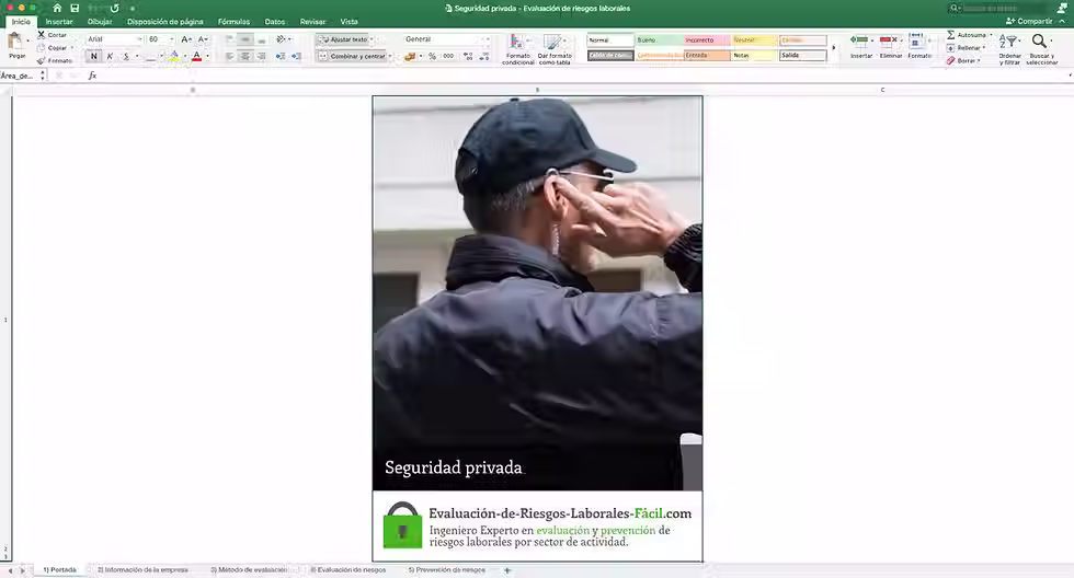 Evaluación de riesgos laborales Seguridad privada - Ilustración