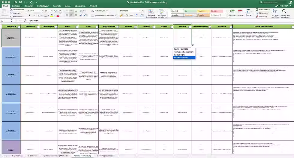 Miniaturbild: Gefährdungsbeurteilung Haushaltshilfe - Risikobewertung