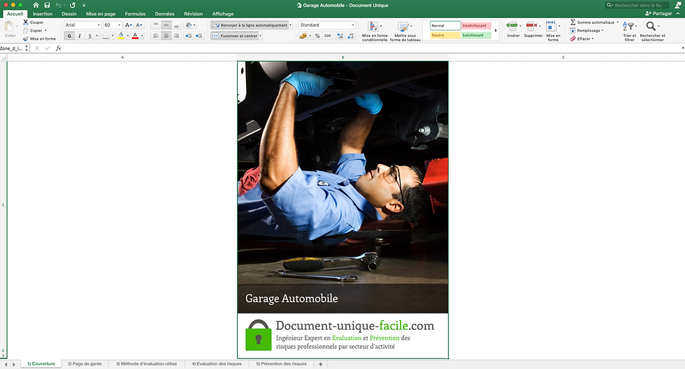 Document Unique garage automobile