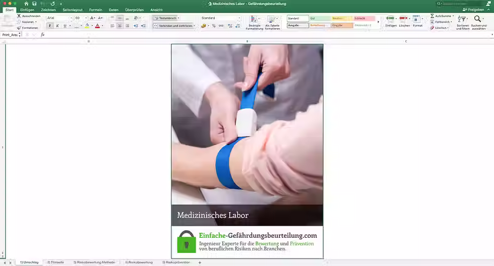 Gefährdungsbeurteilung Medizinisches Labor - Umschlag