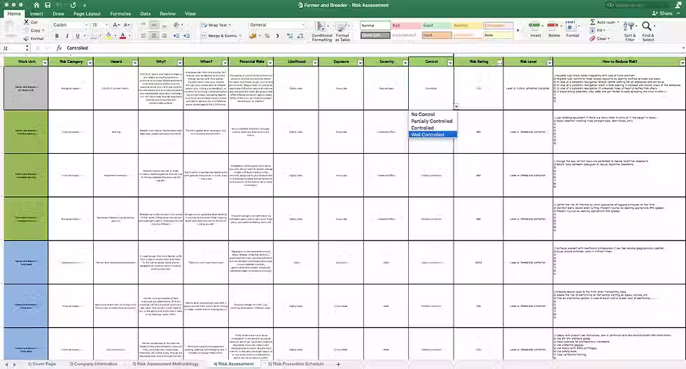 Thumbnail: Health and Safety Risk Assessment Farmer and Breeder - Risk Assessment