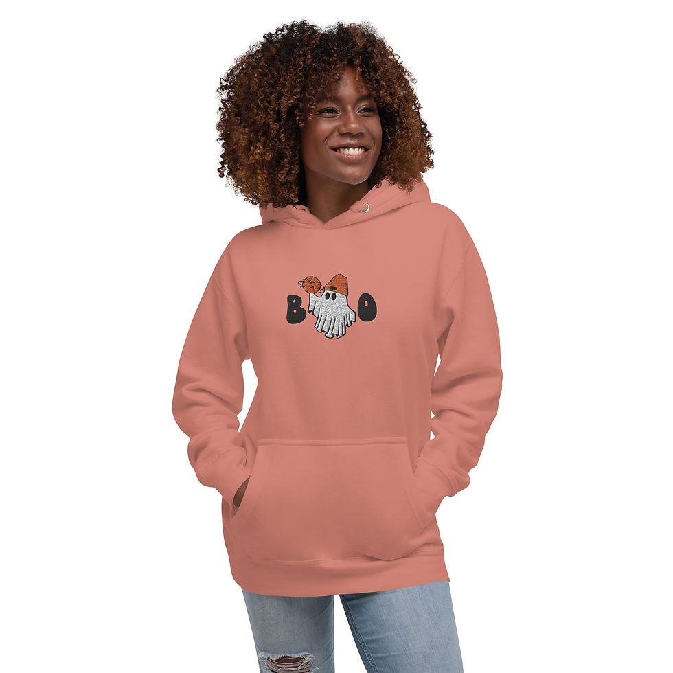 Thumbnail: Boo Spinning Ball Unisex Hoodie Embroidery