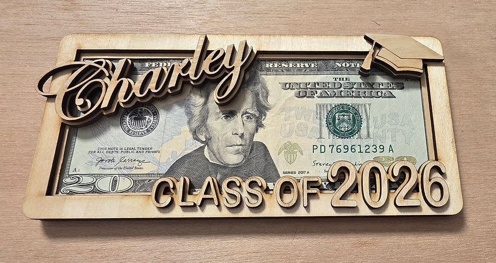 Thumbnail: Personalized graduation gift frame for Charley, Class of 2026
