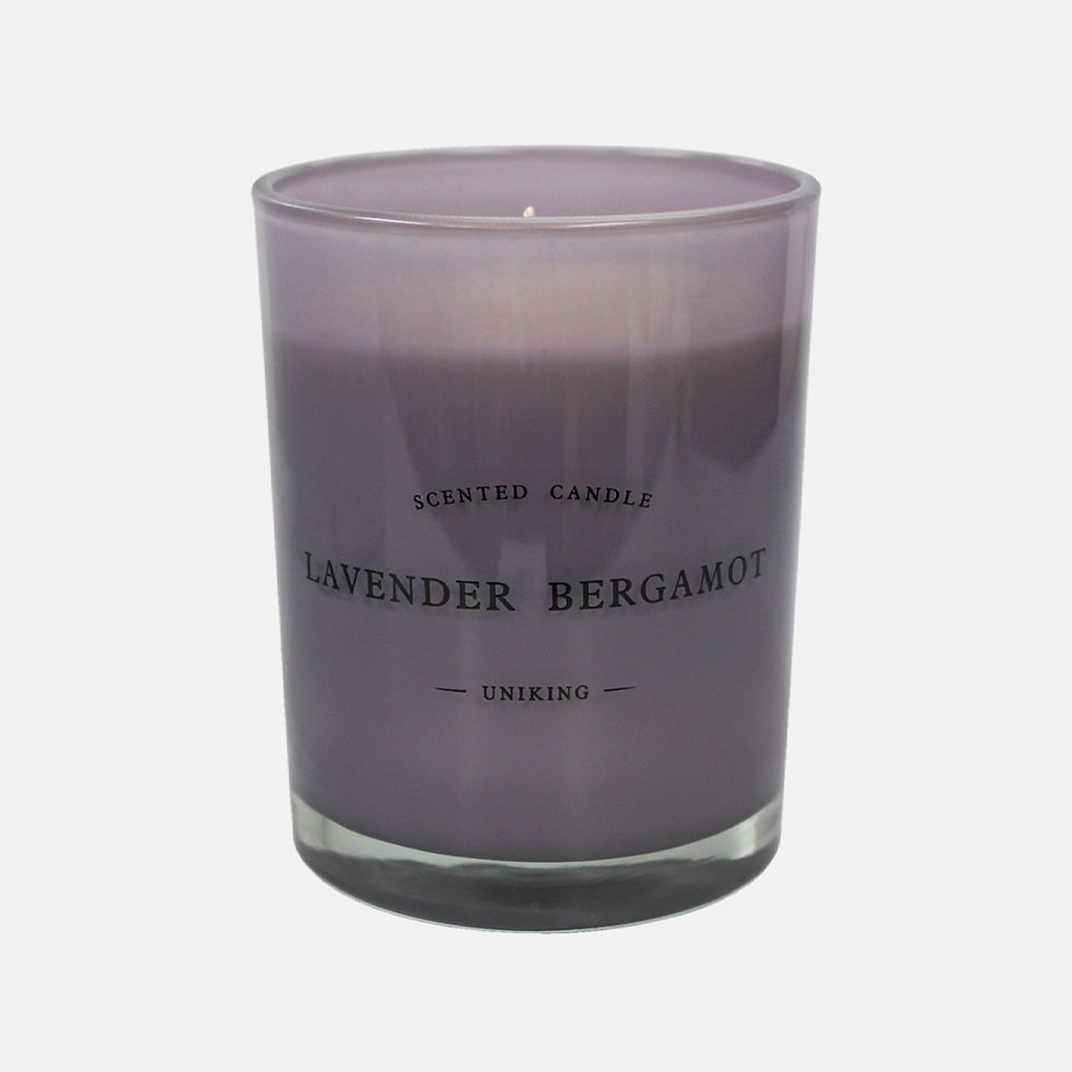Thumbnail: Highly Fragrance Lavender Bergamot Scented Filled Candle