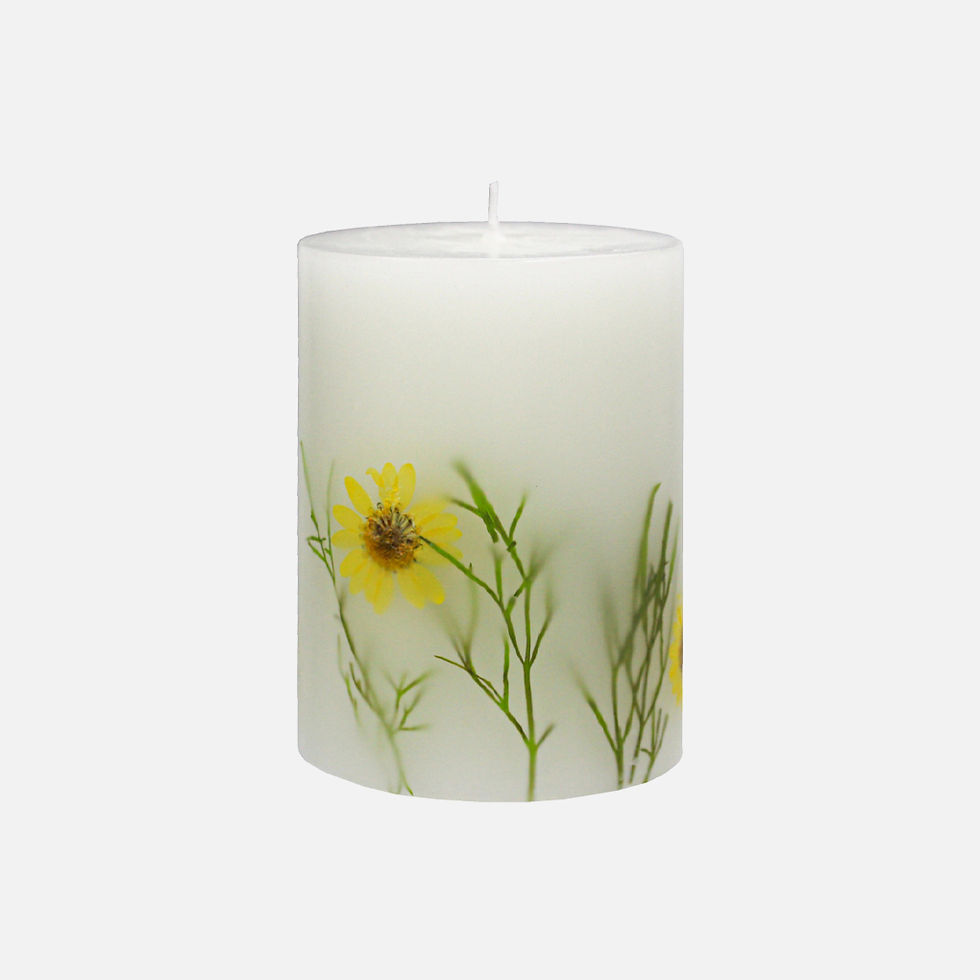 Thumbnail: Botanical Pillar Candle -Chamomile