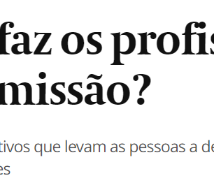 O que mais faz os profissionais pedirem demissão?