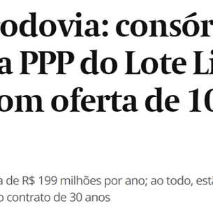 Leilão de rodovia: consórcio Nova Litoral leva PPP do Lote Litoral Paulista, com oferta de 10,17% de desconto