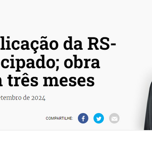 Início da duplicação da RS-287 será antecipado; obra começará em três meses