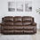 Thumbnail: Betsy Furniture Bonded Leather Reclining Sofa in Multiple Colors, 8018 Brown