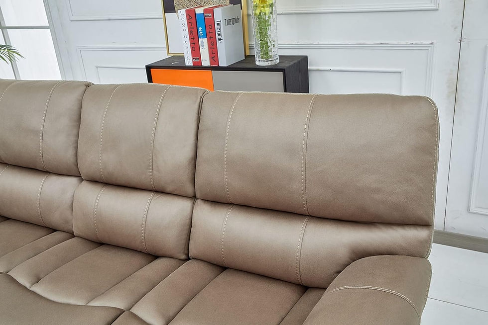Thumbnail: Betsy Furniture Microfiber Power Reclining Couch Sofa Set Living Room Set, 8007