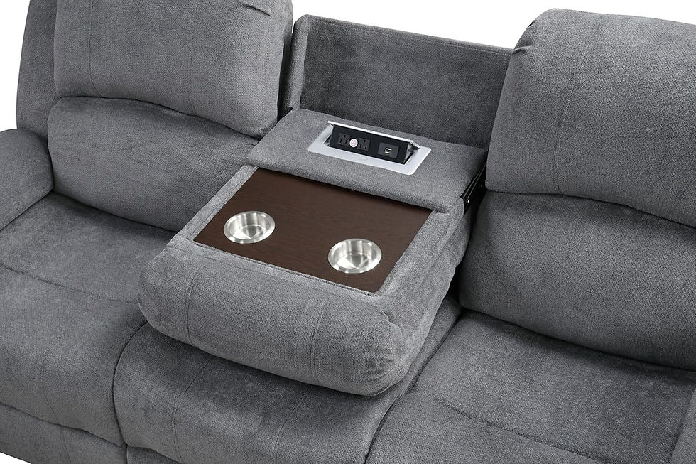 Thumbnail: Betsy Furniture 3-Piece Microfiber Fabric Reclining Living Room Set