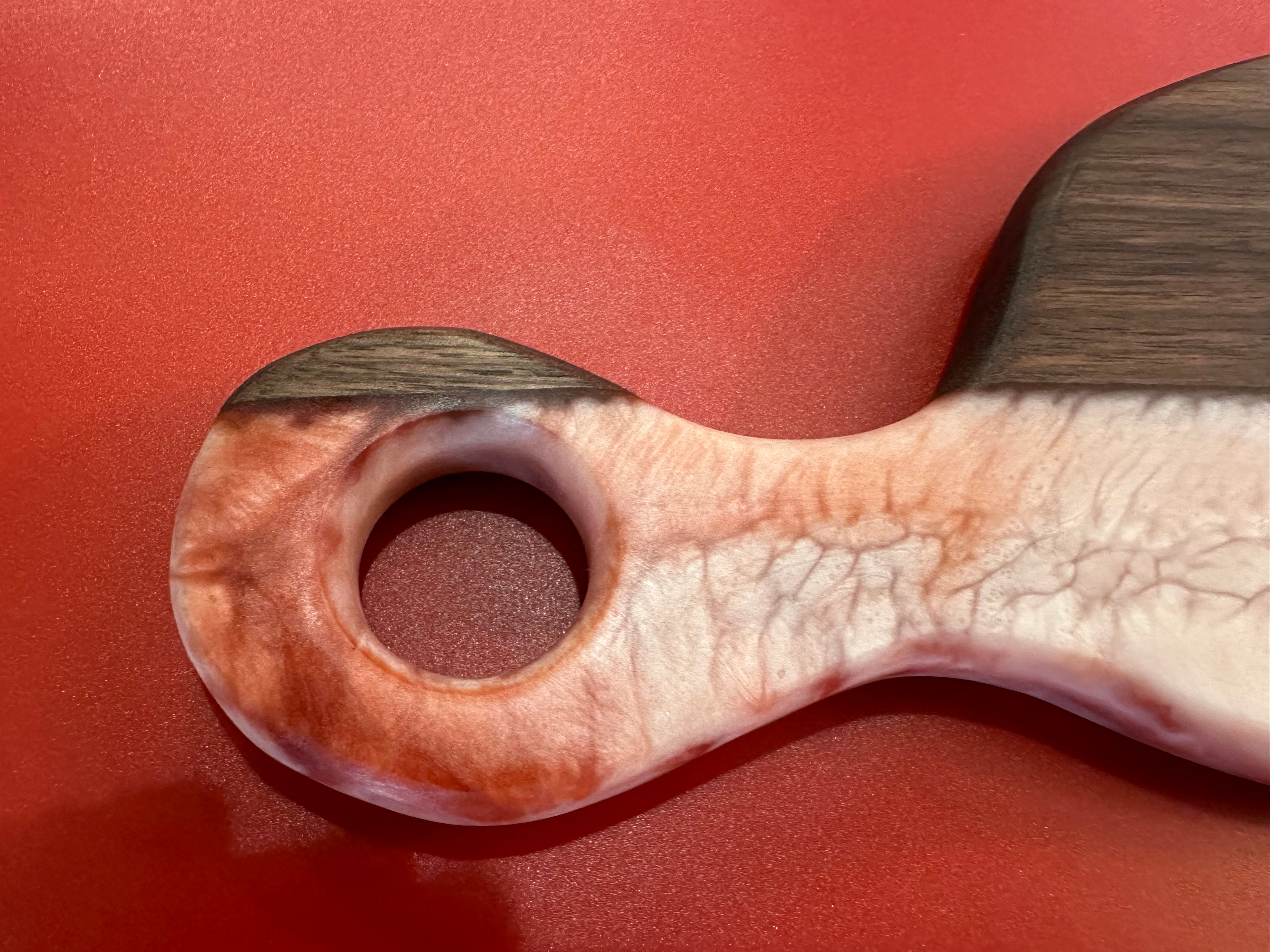 Black Walnut with Christmas Resin Charcuterie Board