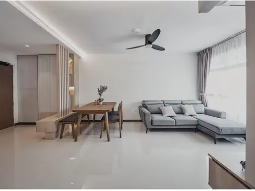 Muji-Inspired HDB 4 Room Design for a Calming Aesthetic