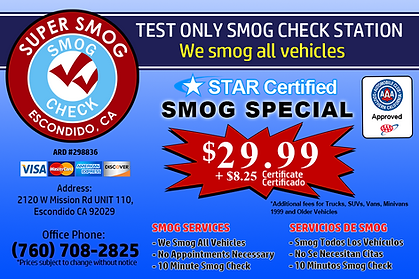 Super Smog Escondido Coupon