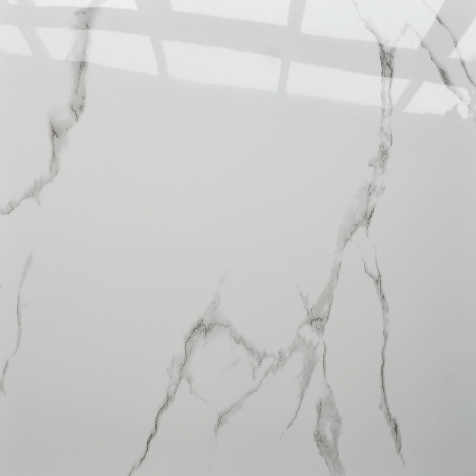 Miniature : Turkish 60x60 White Crystal Marble Ceramic Tiles Vitrified Super White Custom