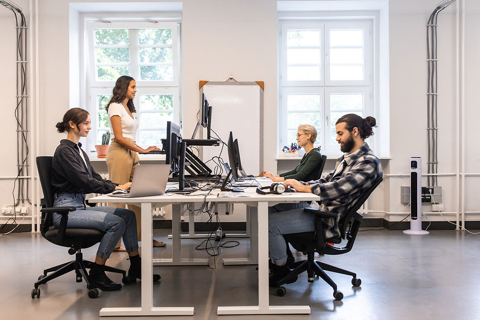 Different posture in the office can lead to computer-related repetitive stress injury