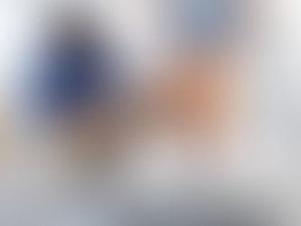 Physiotherapist assessing knee alignment during a single-leg step-down test for patella instability.