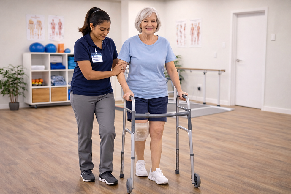 Physiotherapy after surgery in Burlington to restore walking, strength, and confidence