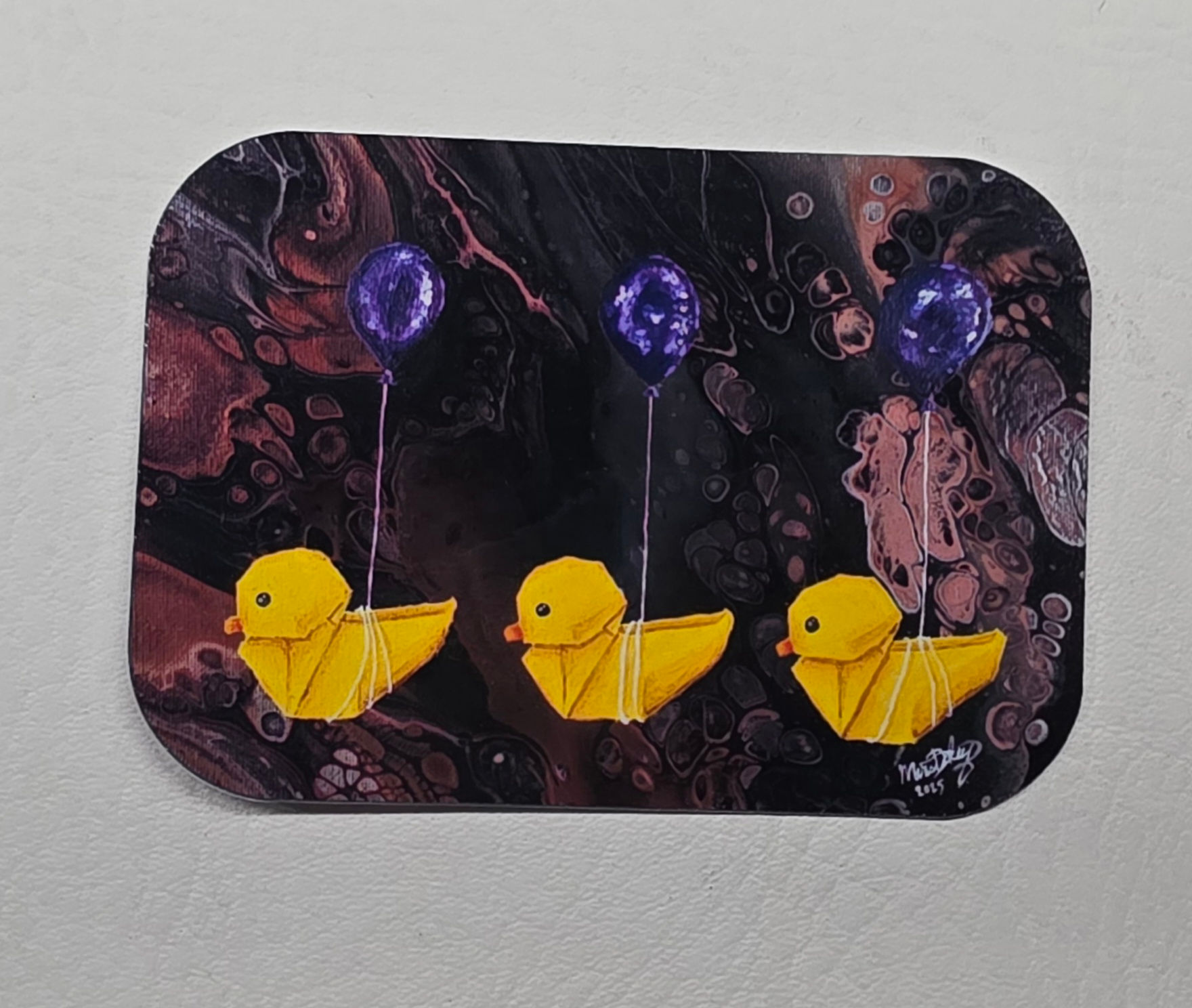 Ducks in a Row Sticker
