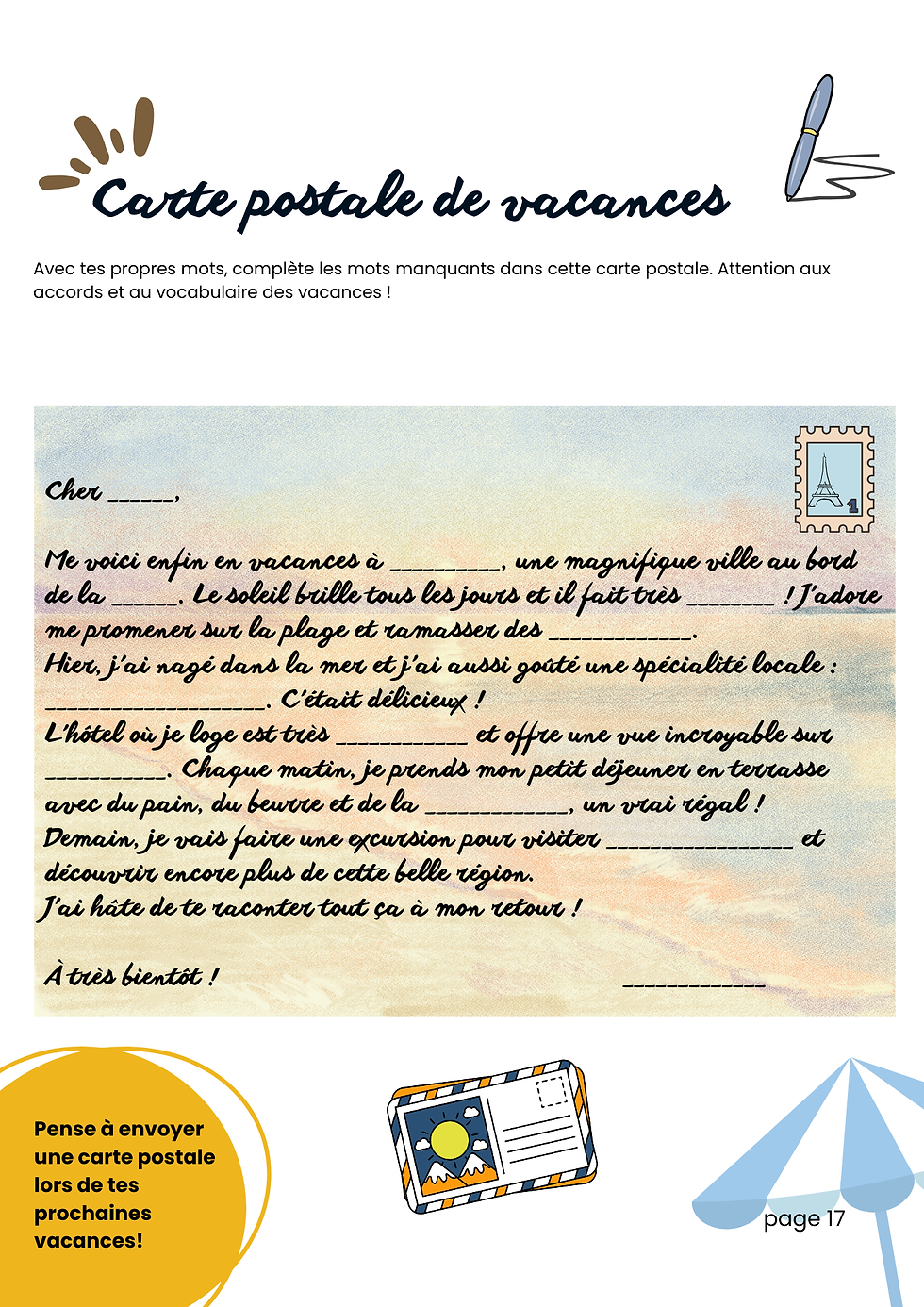 Thumbnail: Cahier de vacances