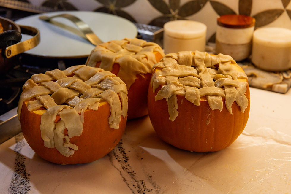 Magical Pumpkin Chicken Pot Pies to Celebrate Halloween & Samhain