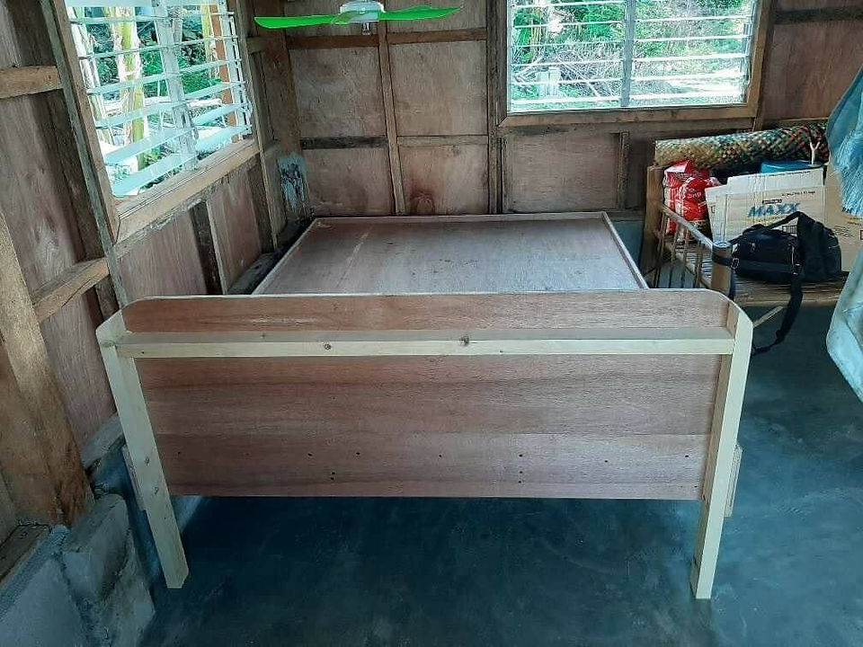 A wooden made for the family to sleep on properly. 
