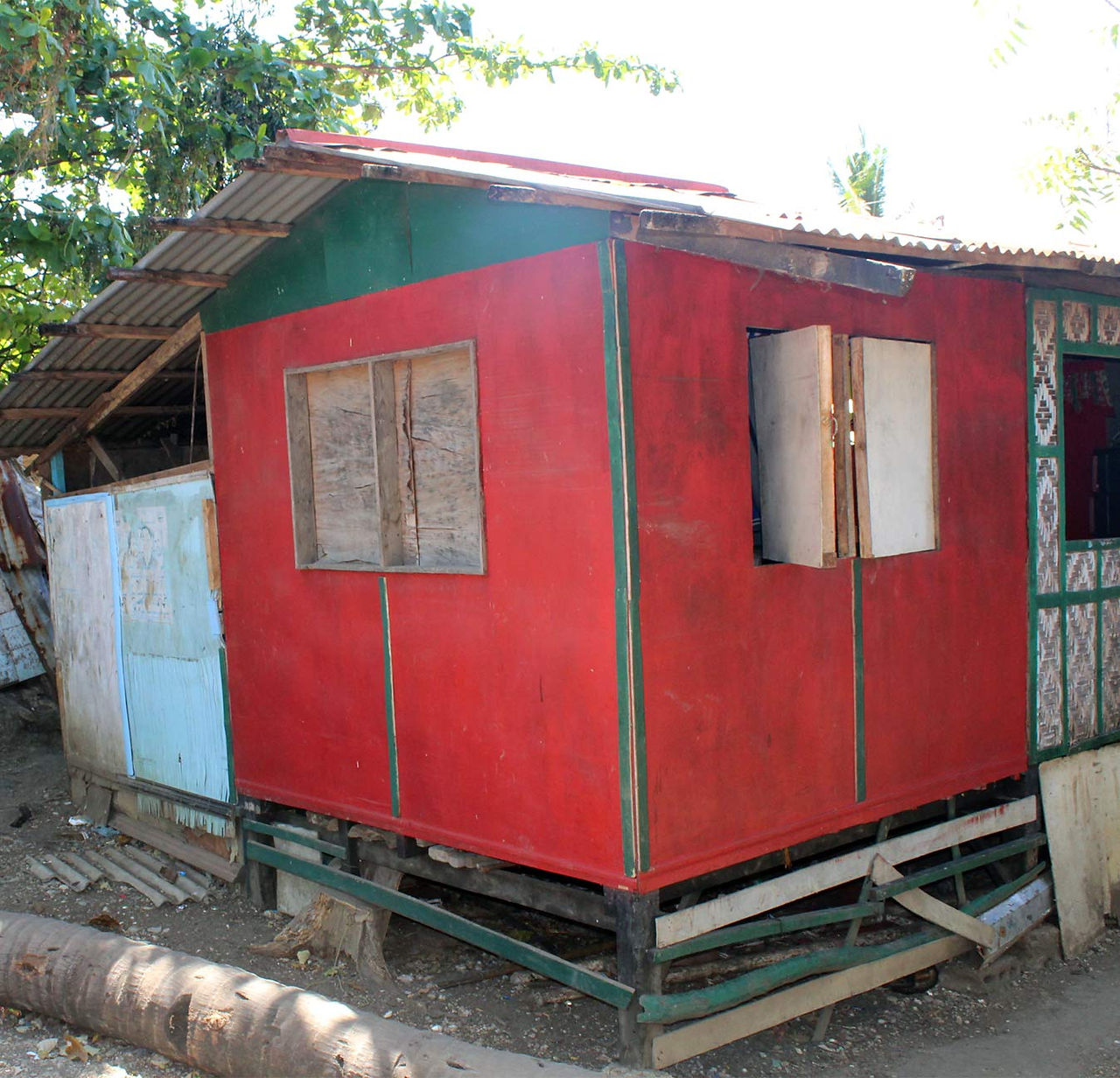 A small, rundown house in the Philippines