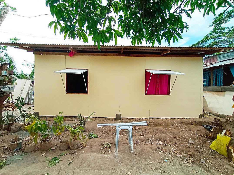 The new home built by Abounding for a Filipino family
