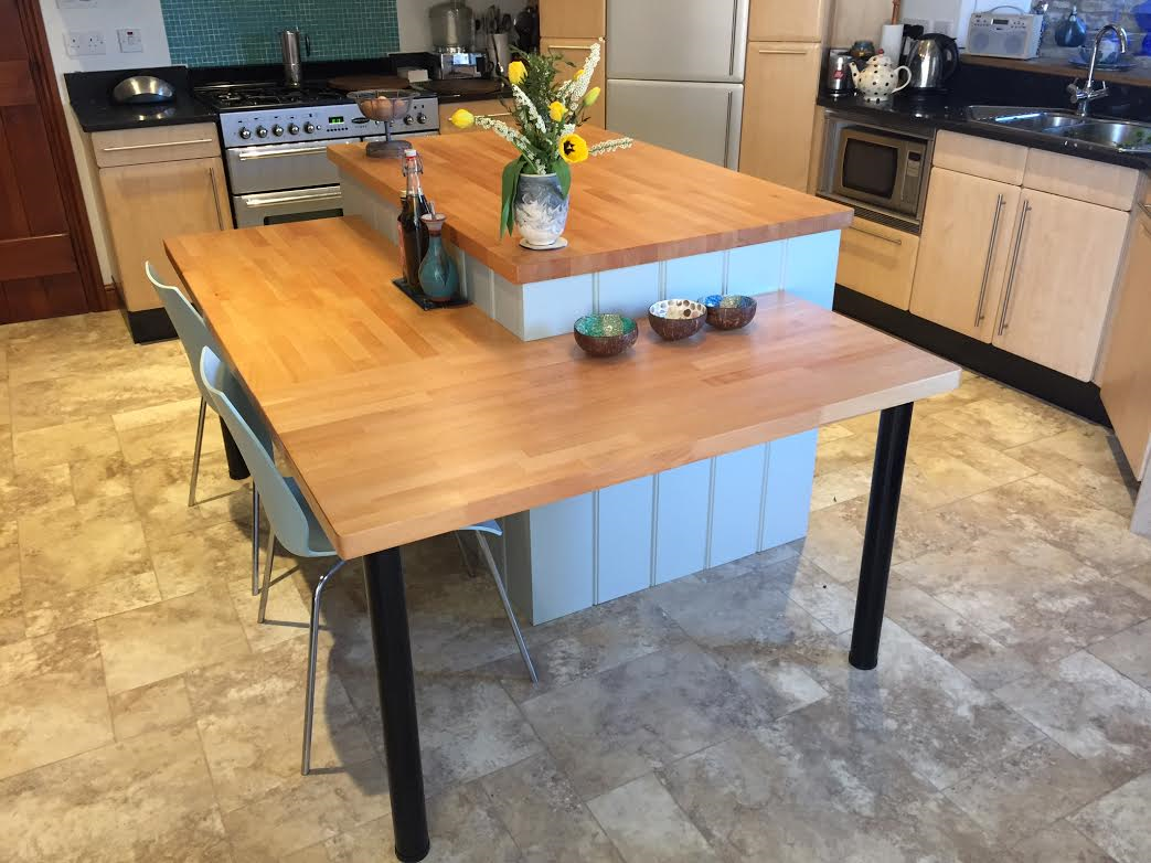 Hand-made kitchen island