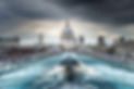 St. Paul's Cathedral and the Millennium Bridge, London..jpg