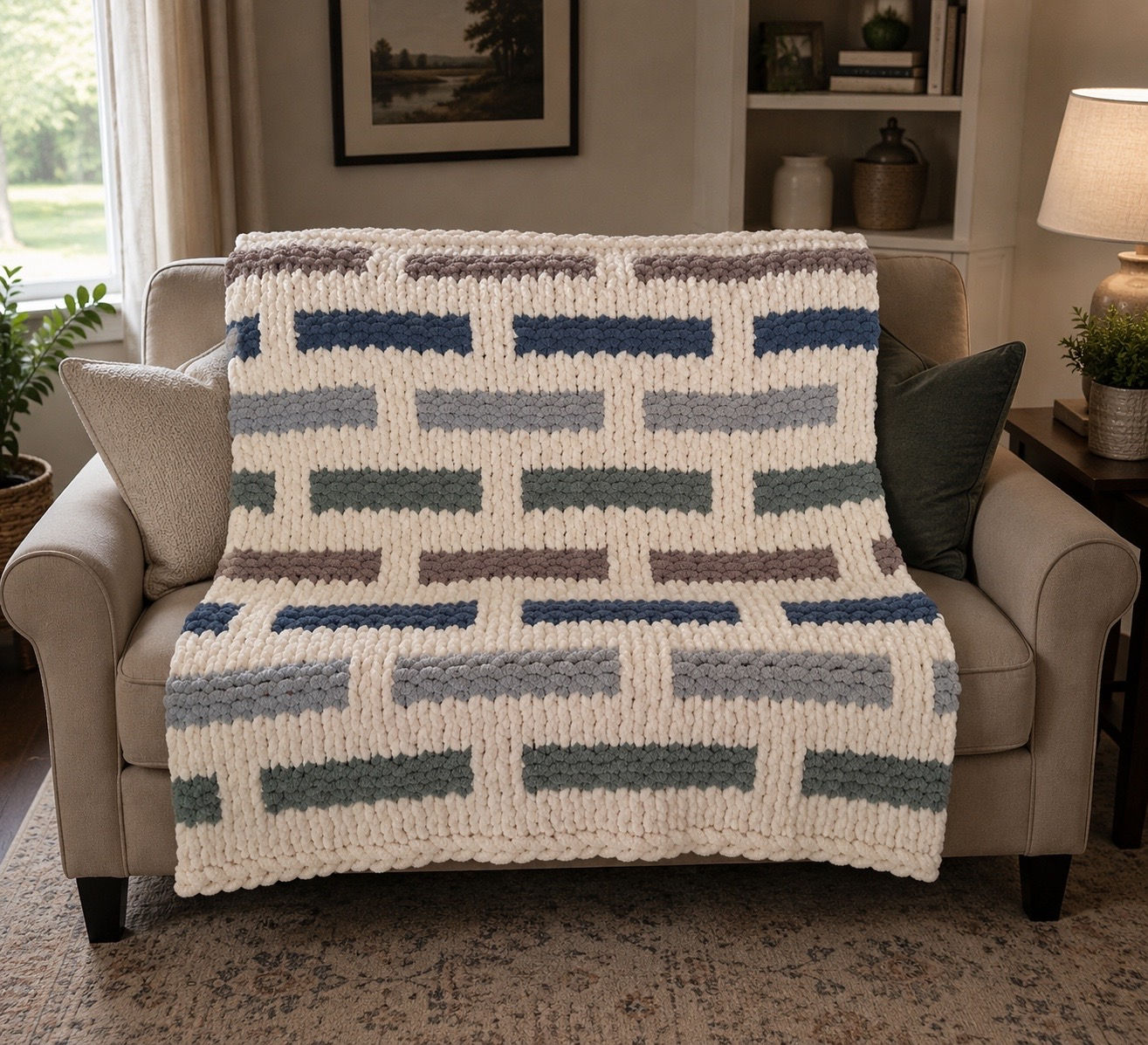 Soft Cottage Blue 50" x 60"