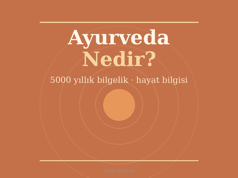 Ayurveda Nedir