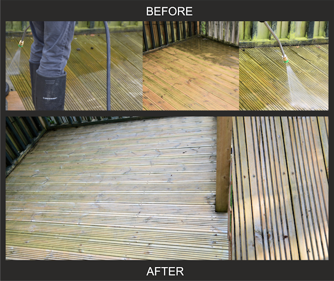 Rushden Decking Area cleaners | TCM Jet Wash Drives |