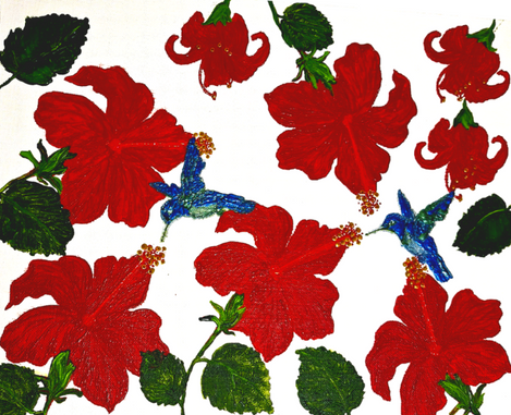 red_hibiscus_and_hummingbirds