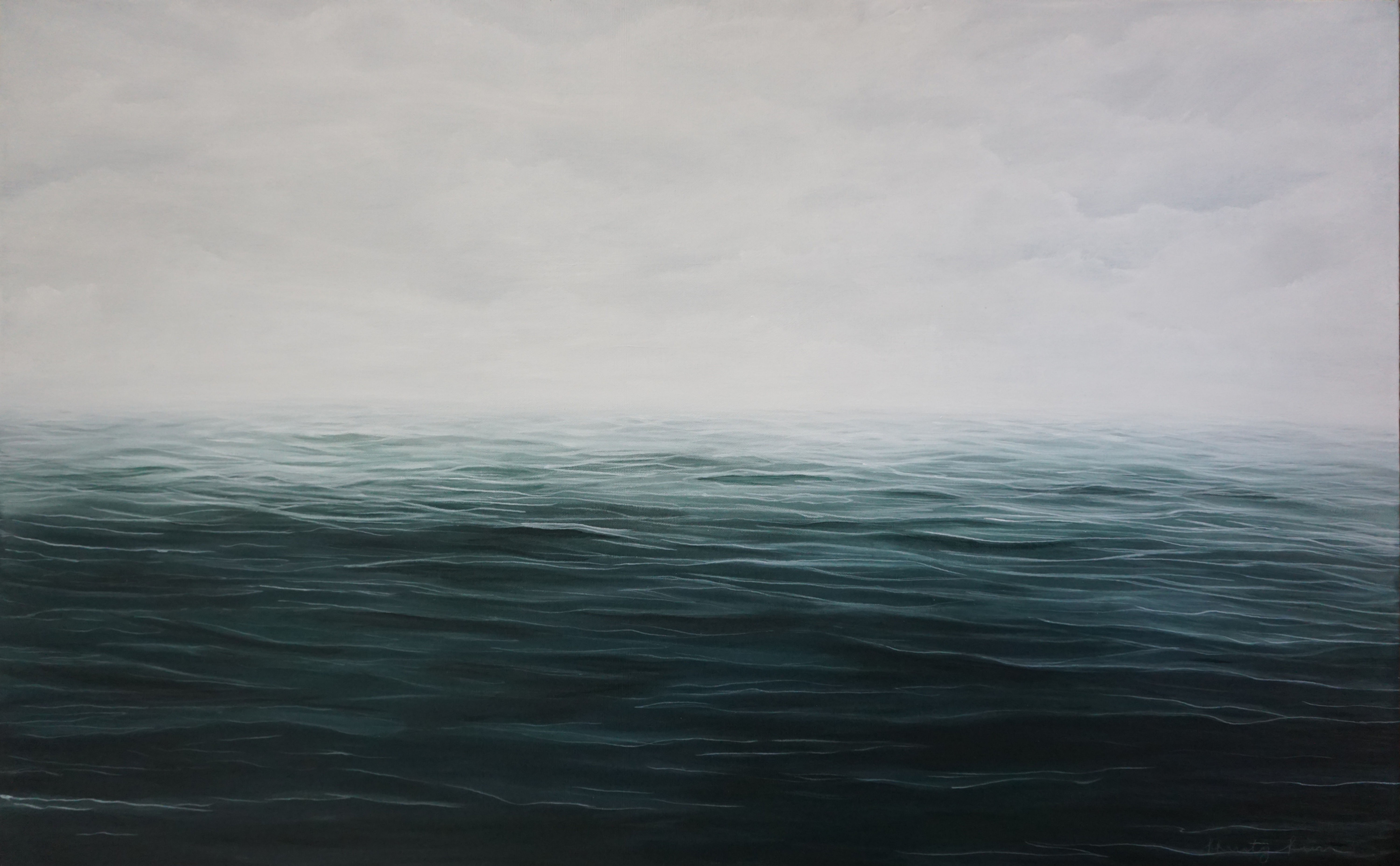 Afar 48 x 30 framed in clear cedar